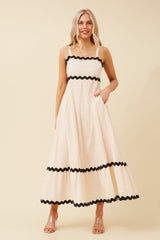 Caroline Morgan Ric Rac Maxi Dress