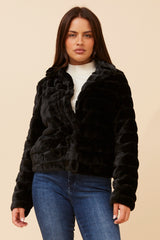 Caroline Morgan Faux Fur Jacket