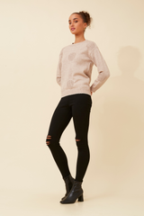 Caroline Morgan Polka Dot Knit Jumper