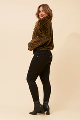 Caroline Morgan Animal Print Jacket
