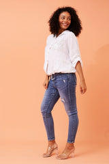 Bottega Sequin Pocket Shirt