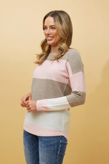 Caroline Morgan Colour Block Jumper