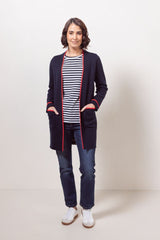 See Saw Wool Blend LI Trim Detail Cardigan