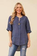 Bottega Linen Top