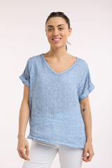 Love From Italy Short Sleeve Calypso Top