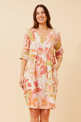 Bottega Floral Print Dress