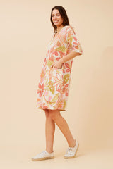Bottega Floral Print Dress