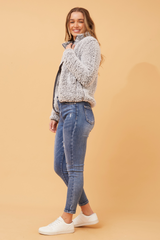 Caroline Morgan Faux Fur Teddy Jacket