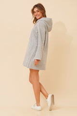 Caroline Morgan Zip Front Hooded Jacket