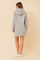 Caroline Morgan Zip Front Hooded Jacket