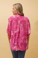 Caroline Morgan Rosetta Sequin Tie Dye Top