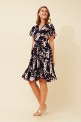 Caroline Morgan Floral Dress