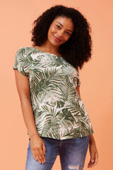 Caroline Morgan Tropical Print Top