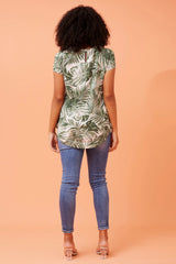 Caroline Morgan Tropical Print Top