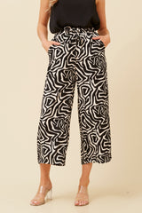 Caroline Morgan Abstract Print Culottes