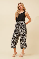 Caroline Morgan Abstract Print Culottes