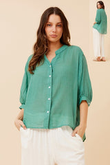 Caroline Morgan Button Back Shirt