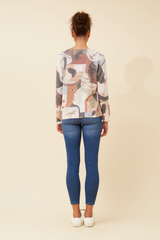 Bottega Abstract Print Knit Jumper