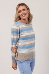 See Saw Australian Wool Blend Striped Sweater