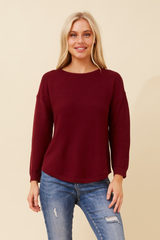 Caroline Morgan Curved Hem Pullover