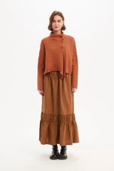 Tirelli Cowl Neck Button Knit
