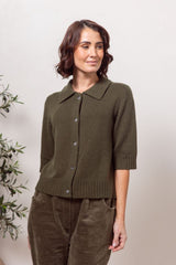See Saw Australian Wool Blend Half Sleeve Cardigan