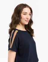 Urban Luxury Lurex Shoulder Top