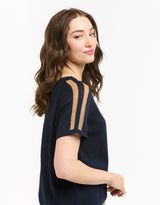 Urban Luxury Lurex Shoulder Top