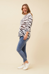 Caroline Morgan BatWing Knitted Top