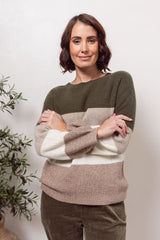 See Saw Australian Wool Blend Stripe Sweater