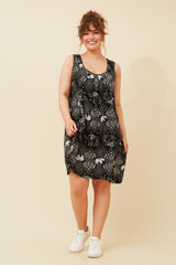 Caroline Morgan Elephant Print Dress