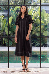 Jump Contrast Stitch Dress