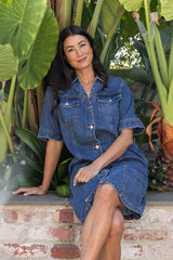 Jump Soft Denim S/Sleeve Dress