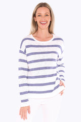 Jump Stripe Slub Pullover