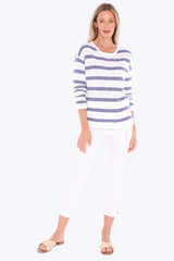 Jump Stripe Slub Pullover