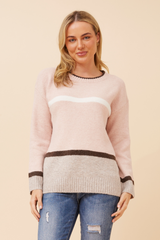 Caroline Morgan Long Slve Stripe Knit Jumper