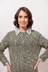 See Saw Wool Blend Crew Neck Sweater