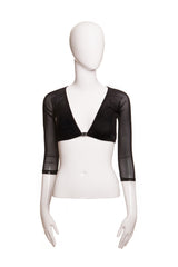 003 Sleevees 3/4 Sleeve Mesh Cover Up