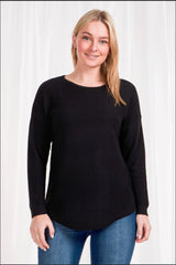 Caroline Morgan Curved Hem Pullover