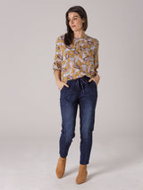 Yarra Trail Ochre Paisley Shirt