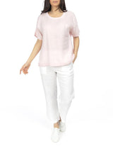 Jump Relaxed Sequin Trim Top