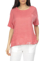 Jump Relaxed Sequin Trim Top