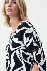 Joseph Ribkoff Abstract Print Tunic