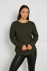 Caroline Morgan Curved Hem Pullover