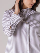 Yarra Trail Frilled Stripe Shirt