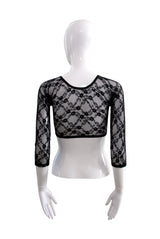 004 Sleevees 3/4 Lace Cover Up