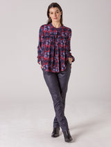 Yarra Trail Encaustic Pleat Top