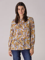 Yarra Trail Ochre Paisley Shirt