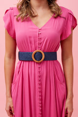 Caroline Morgan Boho Braided Waist Belt