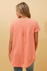 Caroline Morgan Hi-Low Palm Print Top